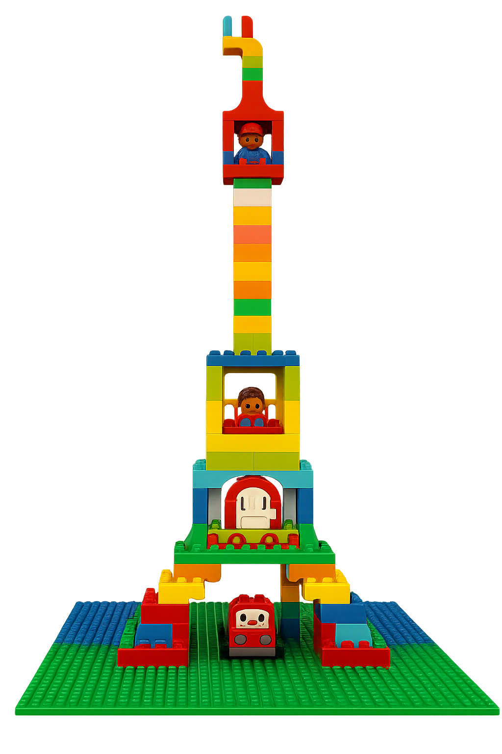 Composition analogy: Lego house built from interchangeable modular bricks (flexible, loosely coupled)